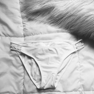 White bikini bottoms
